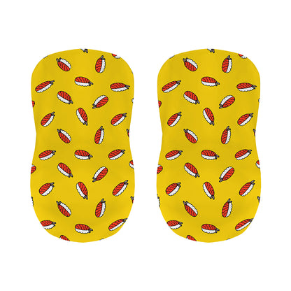 Doodle Japanese Sushi Pattern Print Bar Stool Covers