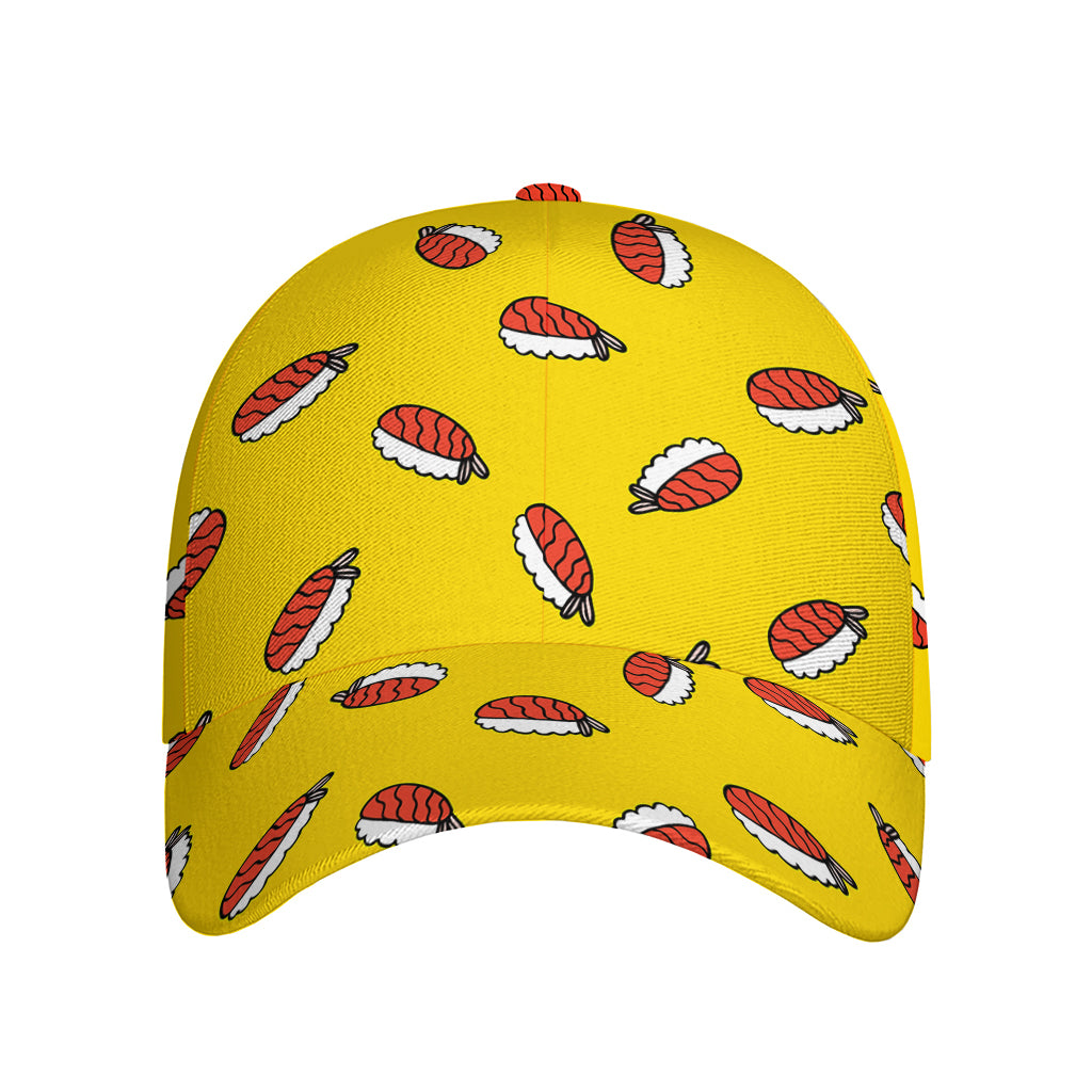 Doodle Japanese Sushi Pattern Print Baseball Cap