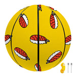 Doodle Japanese Sushi Pattern Print Basketball