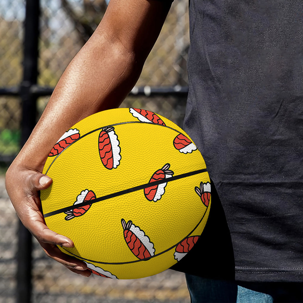 Doodle Japanese Sushi Pattern Print Basketball