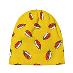Doodle Japanese Sushi Pattern Print Beanie