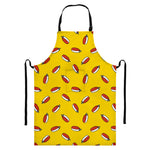 Doodle Japanese Sushi Pattern Print Bib Apron With Pocket
