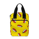 Doodle Japanese Sushi Pattern Print Bible Tote Bag