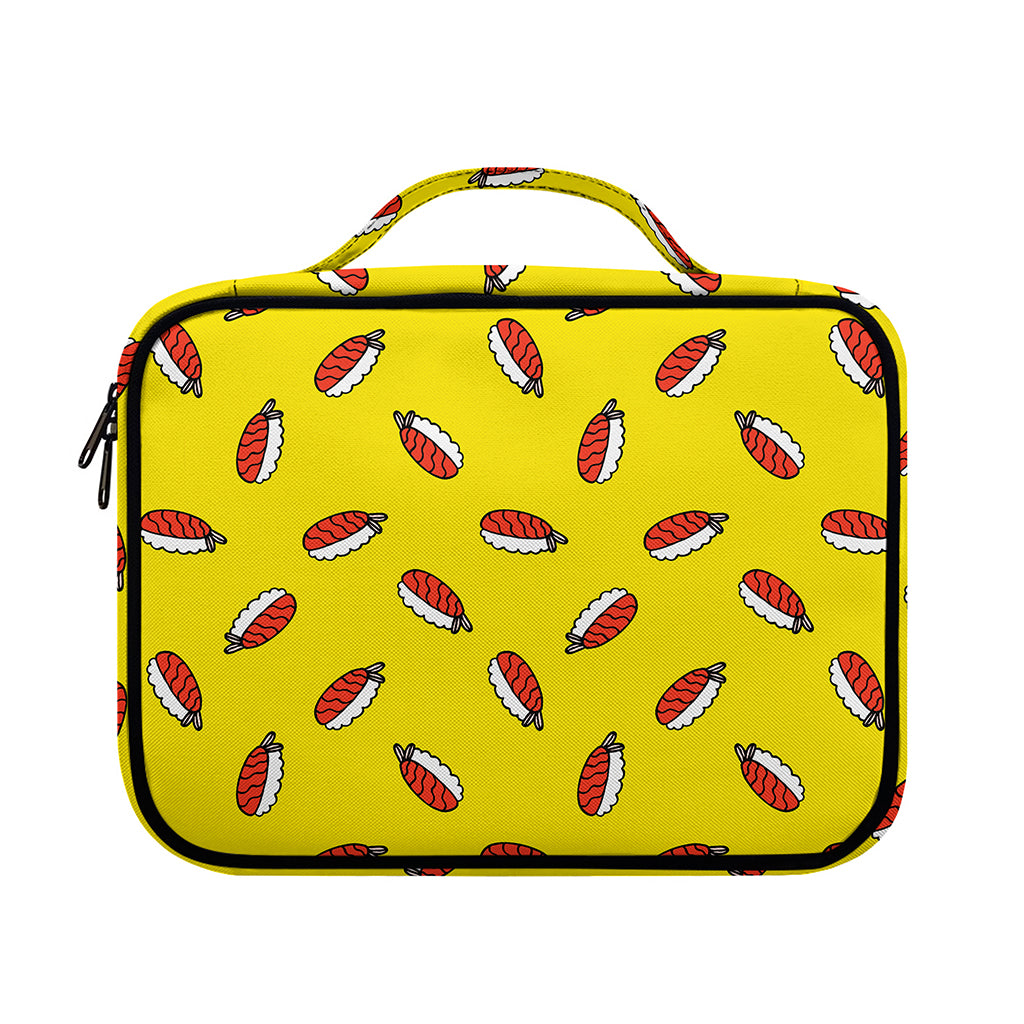 Doodle Japanese Sushi Pattern Print Briefcase Bible Bag