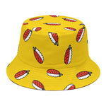 Doodle Japanese Sushi Pattern Print Bucket Hat