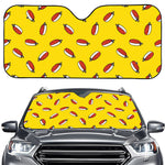 Doodle Japanese Sushi Pattern Print Car Windshield Sun Shade