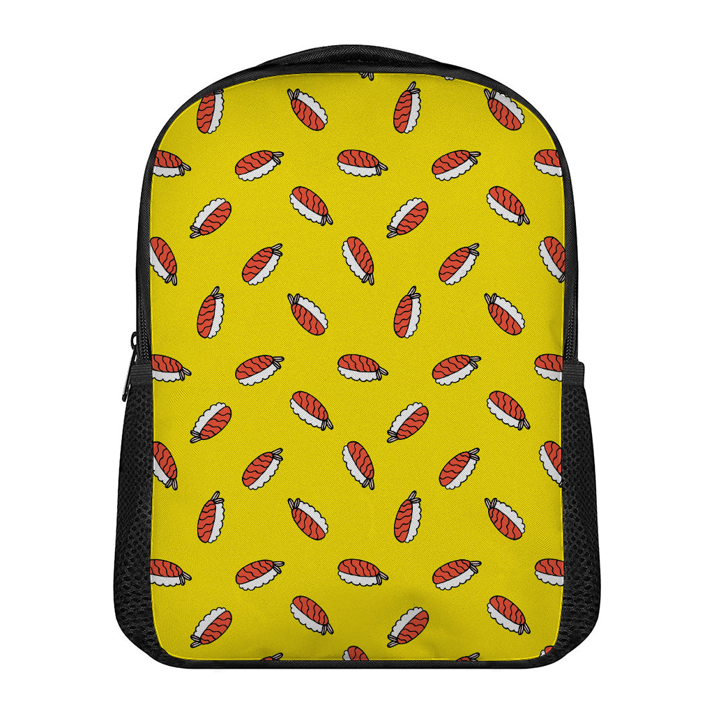 Doodle Japanese Sushi Pattern Print Casual Backpack