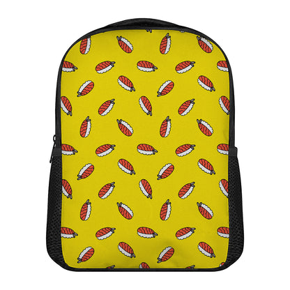 Doodle Japanese Sushi Pattern Print Casual Backpack