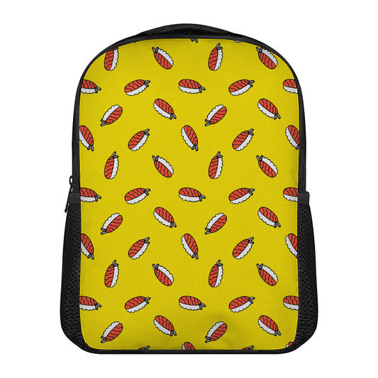 Doodle Japanese Sushi Pattern Print Casual Backpack