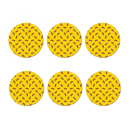 Doodle Japanese Sushi Pattern Print Coaster Set