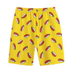 Doodle Japanese Sushi Pattern Print Cotton Shorts