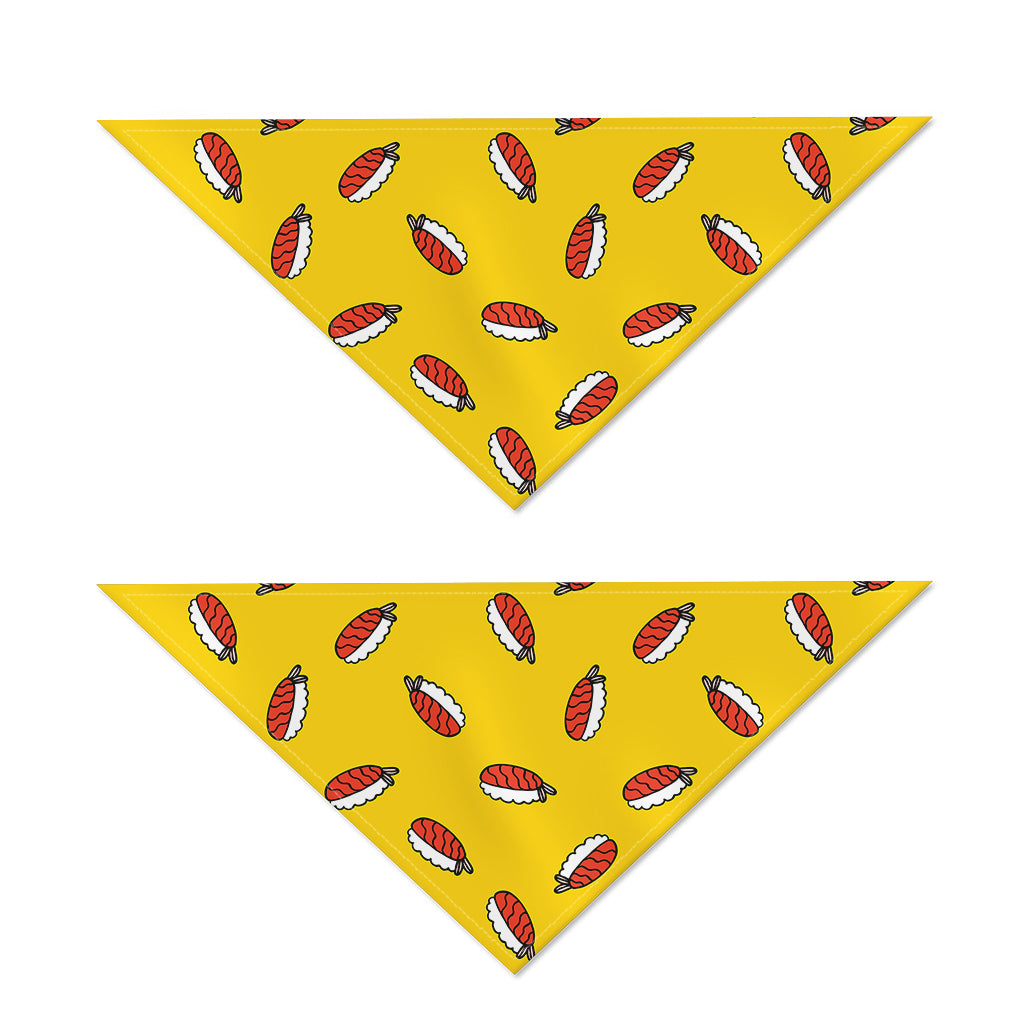 Doodle Japanese Sushi Pattern Print Dog Bandana