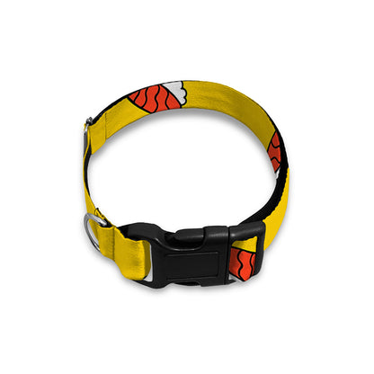 Doodle Japanese Sushi Pattern Print Dog Collar