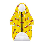 Doodle Japanese Sushi Pattern Print Dog Zip Up Hoodie