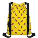 Doodle Japanese Sushi Pattern Print Drawstring Backpack