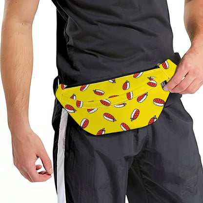 Doodle Japanese Sushi Pattern Print Fanny Pack