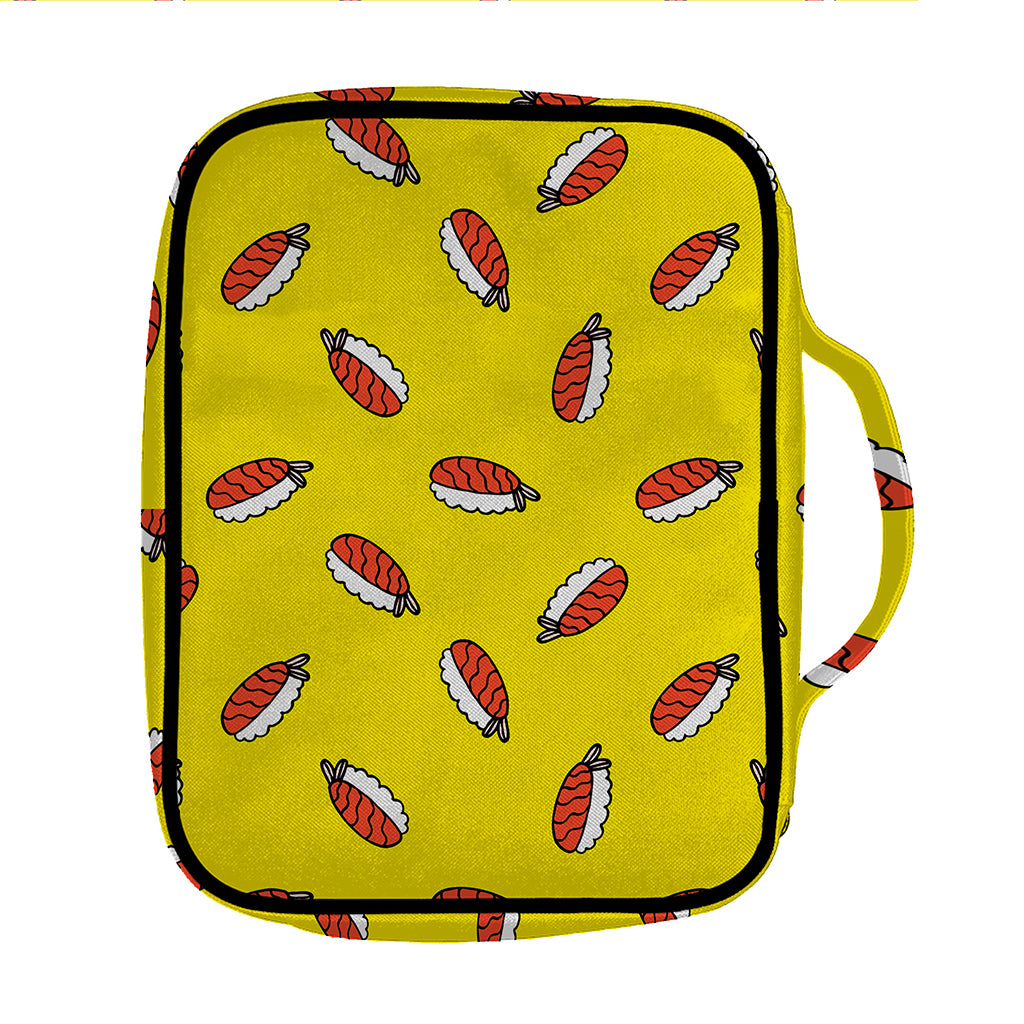Doodle Japanese Sushi Pattern Print Front Pocket Bible Bag