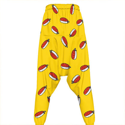 Doodle Japanese Sushi Pattern Print Hammer Pants