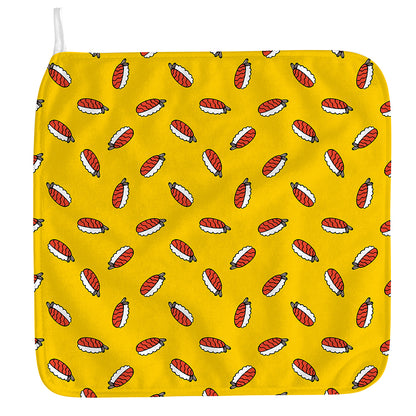 Doodle Japanese Sushi Pattern Print Hand Towel