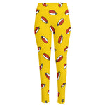 Doodle Japanese Sushi Pattern Print High-Waisted Pocket Leggings