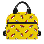 Doodle Japanese Sushi Pattern Print Insulated Lunch Bag