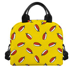 Doodle Japanese Sushi Pattern Print Insulated Lunch Bag