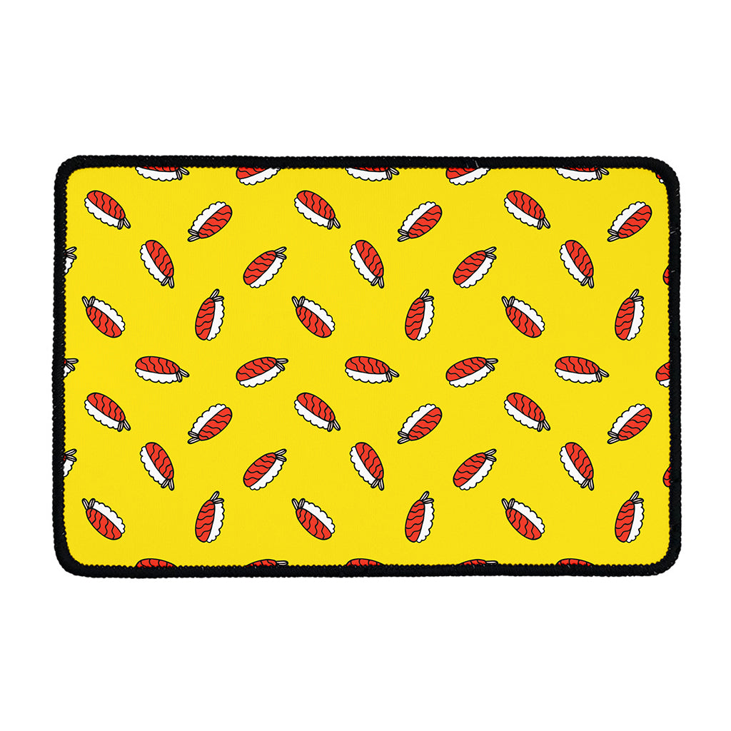 Doodle Japanese Sushi Pattern Print Kitchen Mat