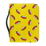 Doodle Japanese Sushi Pattern Print Leather Bible Cover