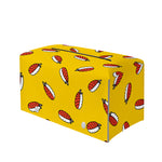 Doodle Japanese Sushi Pattern Print Leather Tissue Box Cover