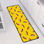 Doodle Japanese Sushi Pattern Print Long Kitchen Mat