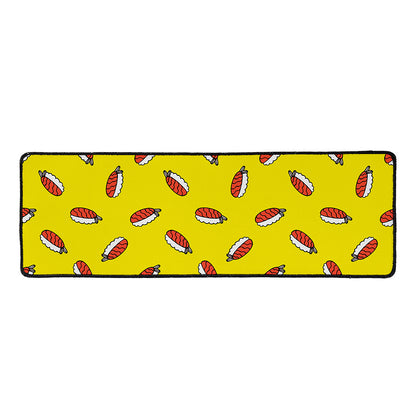 Doodle Japanese Sushi Pattern Print Long Kitchen Mat