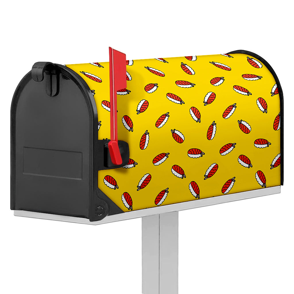Doodle Japanese Sushi Pattern Print Mailbox Cover