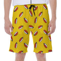 Doodle Japanese Sushi Pattern Print Men's Beach Shorts