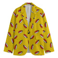 Doodle Japanese Sushi Pattern Print Men's Blazer