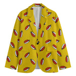 Doodle Japanese Sushi Pattern Print Men's Blazer
