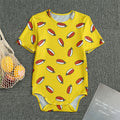 Doodle Japanese Sushi Pattern Print Men's Bodysuit