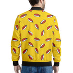 Doodle Japanese Sushi Pattern Print Men's Bomber Jacket
