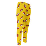 Doodle Japanese Sushi Pattern Print Men's Compression Pants