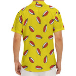 Doodle Japanese Sushi Pattern Print Men's Deep V-Neck Shirt