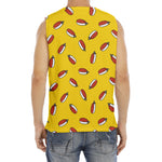 Doodle Japanese Sushi Pattern Print Men's Fitness Tank Top