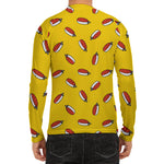 Doodle Japanese Sushi Pattern Print Men's Long Sleeve Rash Guard