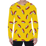 Doodle Japanese Sushi Pattern Print Men's Long Sleeve T-Shirt