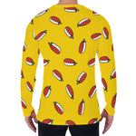 Doodle Japanese Sushi Pattern Print Men's Long Sleeve T-Shirt
