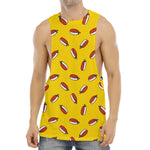 Doodle Japanese Sushi Pattern Print Men's Muscle Tank Top