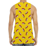 Doodle Japanese Sushi Pattern Print Men's Muscle Tank Top
