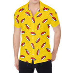Doodle Japanese Sushi Pattern Print Men's Shirt