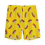Doodle Japanese Sushi Pattern Print Men's Sports Shorts