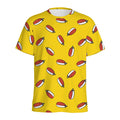 Doodle Japanese Sushi Pattern Print Men's Athletic T-Shirt