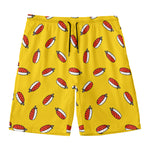 Doodle Japanese Sushi Pattern Print Men's Swim Trunks