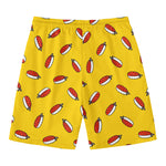 Doodle Japanese Sushi Pattern Print Men's Swim Trunks